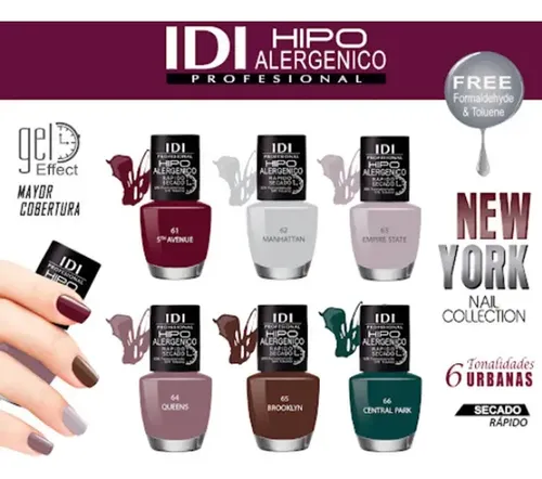 Idi Esmaltes Hipoalergenicos Rápido Secado Tonos Color 86 GLAM WHITE