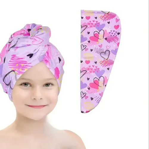 Gorro De Secado Para Niños Arcoíris Grueso Y Absorbente[u]