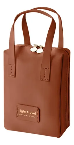 ; `fa Bolsa De Maquillaje Con Cremallera, Gran Capacidad,