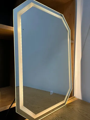 Espejo Led Octogonal Elicar 60x80cm Touch Baño Frio Calido