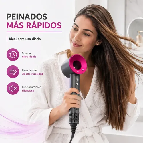 Secador De Pelo Ultra Rapido 3 Velocidades Frio Calor 2400w