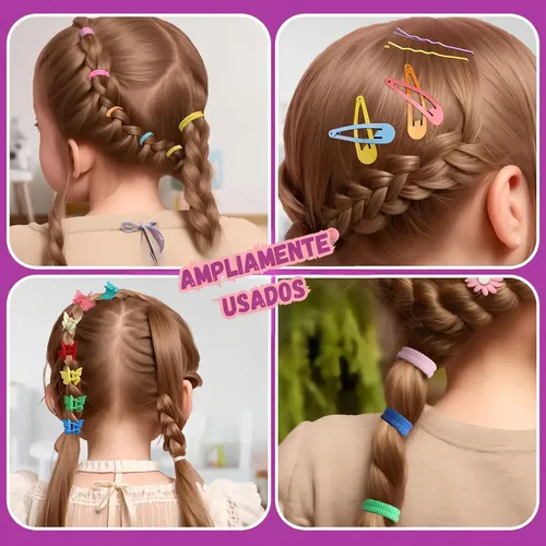 As Triko Set De Accesorios For El Cabello, Ligas De As