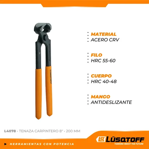 Tenaza Carpintero 8″ Lusqtoff L4078 200mm