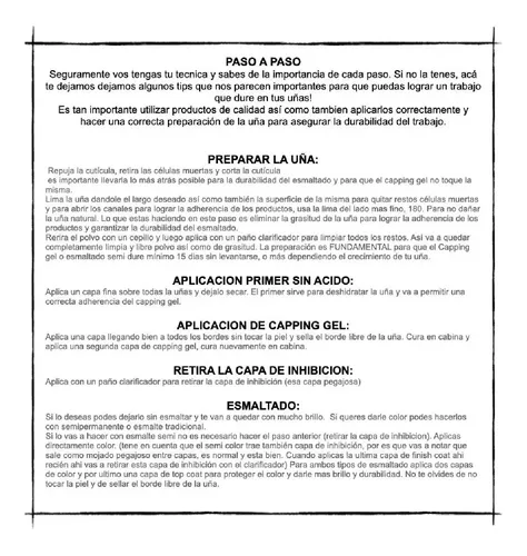 Kit Kapping Nivelador Uñas Gel Uv / Led –  Capping Cuvage