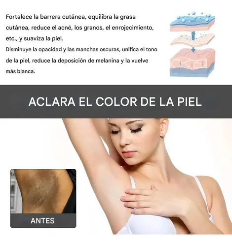 Crema Blanqueadora, Crema Iluminadora, Para Axilas, Rodillas, Codos, Muslos Internos, Línea Del Bikini, Crema.