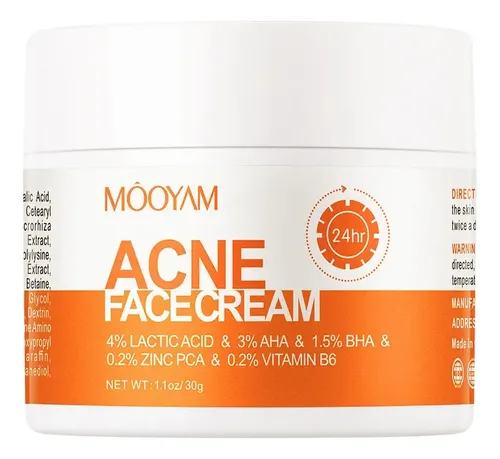 Crema Facial Antiacné Con Ácido Salicílico