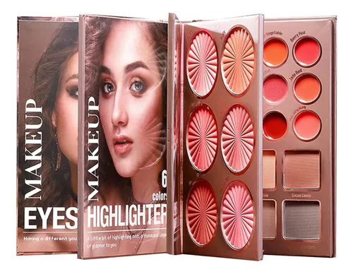 Paleta De Maquillaje En Forma De Libro, Kit De Maquillaje