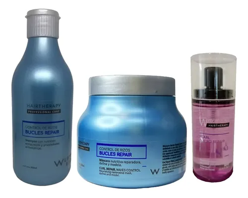 Combo Repair Hairtherapy Rizos Shampoo Mascara Serum