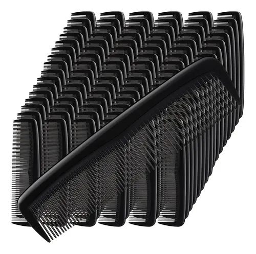 Peinetas De Pelo, 100 Unidades, A Granel, De Plástico Negro, Negro