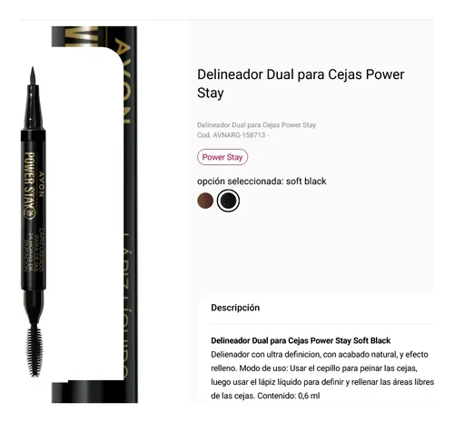 Delineador Dual Para Cejas Power Stay Avon