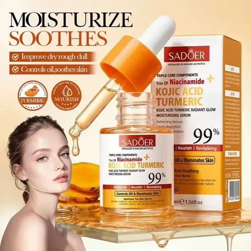 Sérum Facial Sadoer Cúrcuma Ácido Kójico Y Niacinamida 30ml