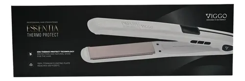 Planchita De Pelo Viggo Essentia Thermo Protect Blanco V-207