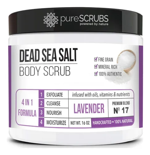 Exfoliante Corporal Purescrubs Sal Mar Muerto Lavanda 473ml