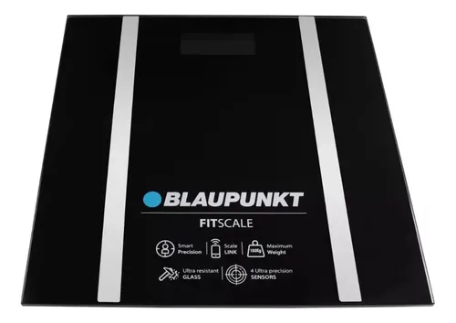 Balanza Digital Piso Pie Blaupunkt Fit Scale 180k Vidrio Neg