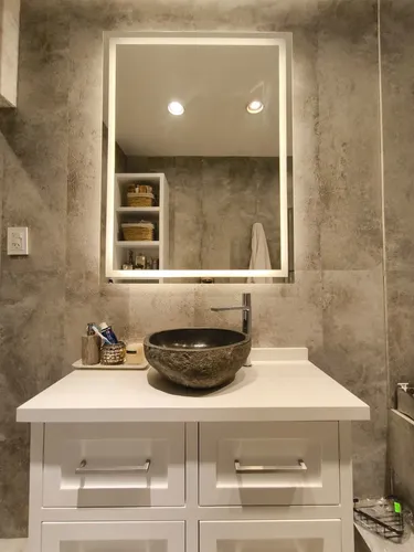 Espejo Baño Vertical 60×80 Luz Led Calidad Premium Sin Touch