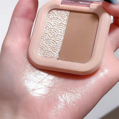 Paleta De Contorno E Iluminador En Polvo Compacto 3d Profesi