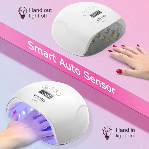 Lámpara Uv Led 150w Para Uñas Con Sensor Y 4 Tiempos