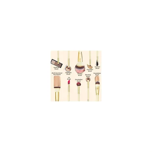 Juego De Brochas De Maquillaje Matto De 10 Piezas, Color Dor