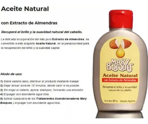 Mary Bosques Aceite Natural Capilar Mary Bosques Caja X6u