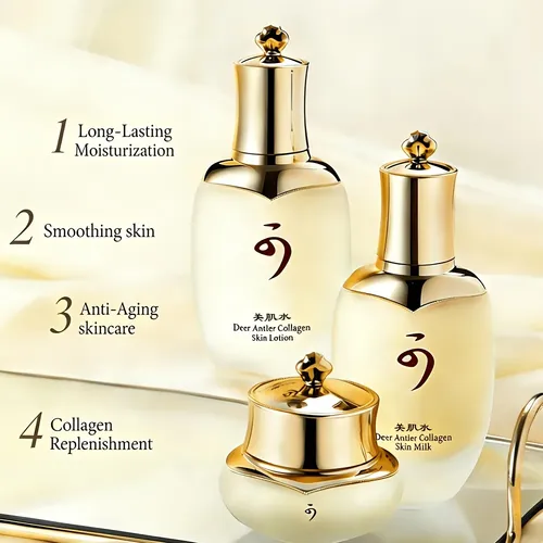 Set Facial De Colágeno 8 Pzs Hidratante Para Mujer