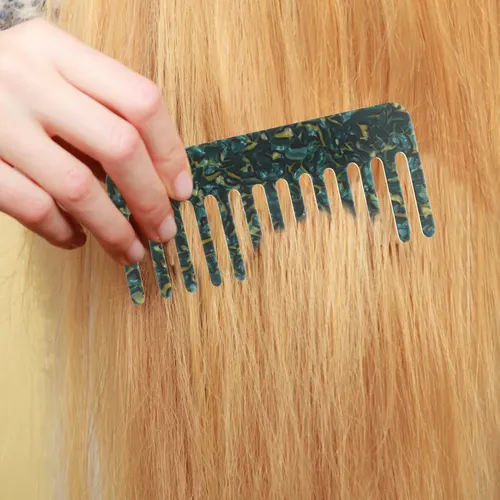 A, Peine De Dientes Anchos Para Cabello Rizado, Cepillo