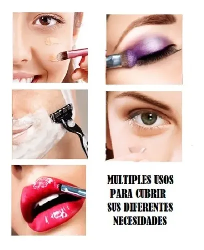 Espejo Vidrio Doble Aumento X3 23cm Alt X 17cm Acrílico 360