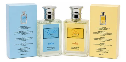 Kit X2 Perfume Mujer Ukiss Wild Gir Ukiss Kiss The Air 200ml