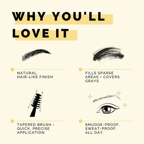 Gel Para Cejas Elizabeth Mott Queen Of The Fill Negro 4g