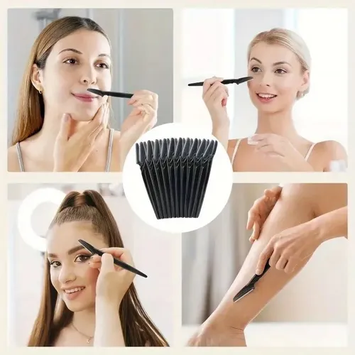 Kit 20 Navajas Para Cejas Y Depilación Facial