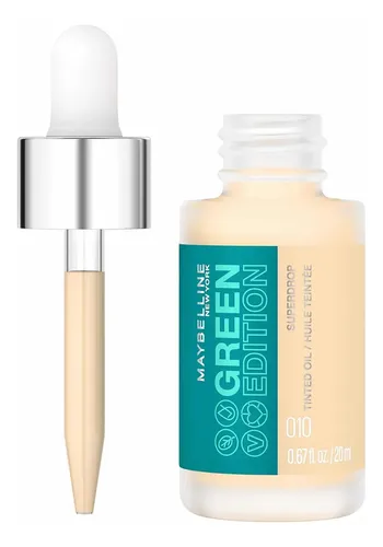 Maybelline Ny Green Edition Tinte Oil, Base De Maquillaje Tono 10