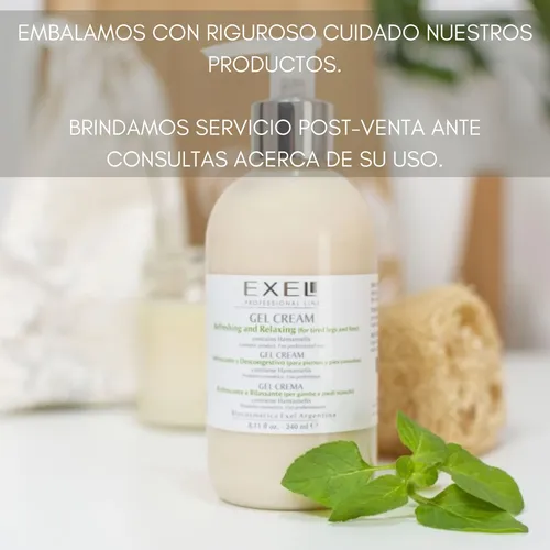 Gel Crema Relajante Descongestiva Piernas Cansadas Exel 240m