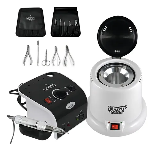 Torno Supreme Drill + Esterilizador + Set De Alicates Meline
