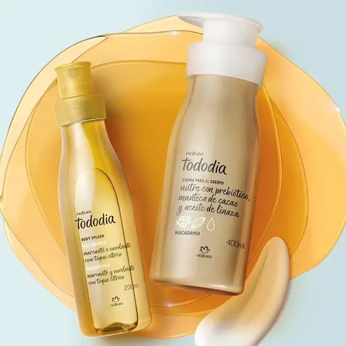 Crema Hidratante 400ml + Body Splash 200ml Macadamia Natura