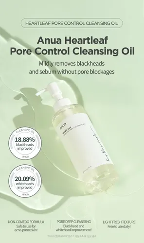 Aceite Anua Heartleaf Control De Poros Aceite Limpiador Limp