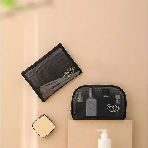 Neceser De Malla Portátil Organizador De Maquillaje