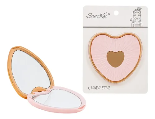 Espejo De Mano Doble Aumento 2x Maquillaje Depilacion Deluxe