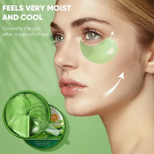 Máscara De Ojos Aloe Vera Colágeno Sadoer 60u