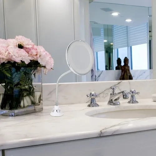 Mesa De Baño Mz, Espejo Con Aumento De 10 Aumentos, Espejo D