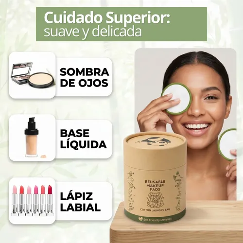 1k 4k 20p Almohadillas Algodón Desmaquillantes Pads