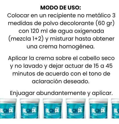 Polvo Decolorante Mav Azul Ever Blonde Argan Aloe Vera 500gr