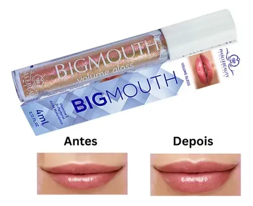 Gloss Voluminizador Big Mouth Phallebeauty Gold Rekabeauty