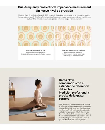 Balanza Digital Xiaomi Scale S400 Bluetooth Hasta 150kg