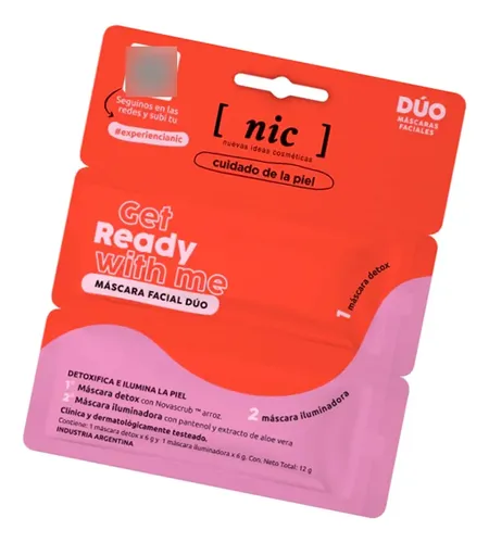Nic Get Ready With Me Mascara Facial Duo Detox Iluminadora