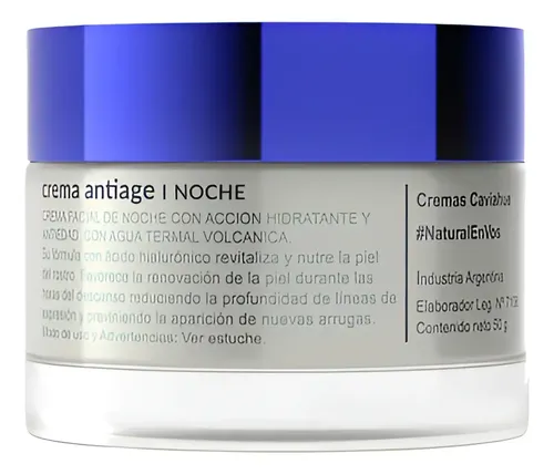 Crema Antiedad Noche Caviahue 50gr Oferta