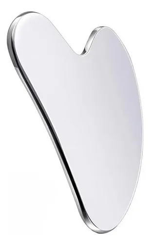 Gua Sha Facial Metalizado Para Masaje Y Cuidado De Piel