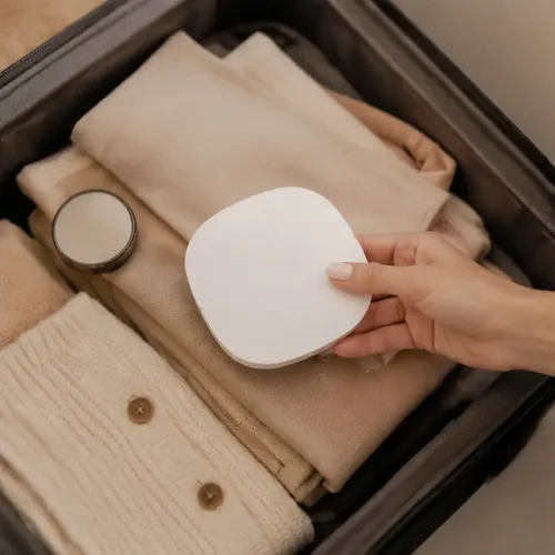 Espejo De Maquillaje Compacto Con Luz Led, Aumento De 1x/10x