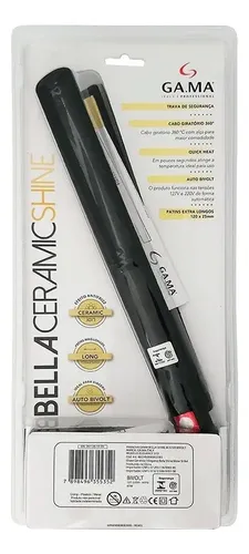 Planchita de pelo GA.MA Italy Bella Shine Ceramic negra