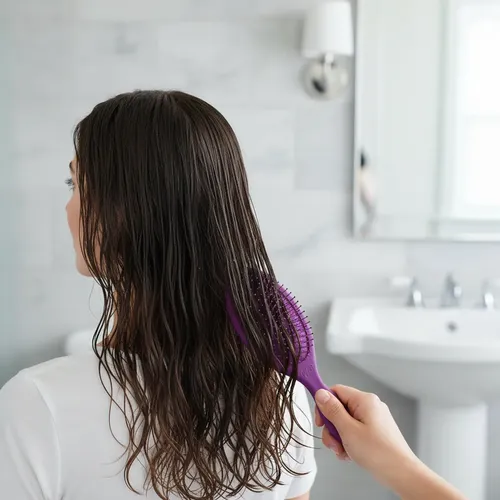 Cepillo Wet Brush Frost Color Purple. Cabello Seco O Húmedo