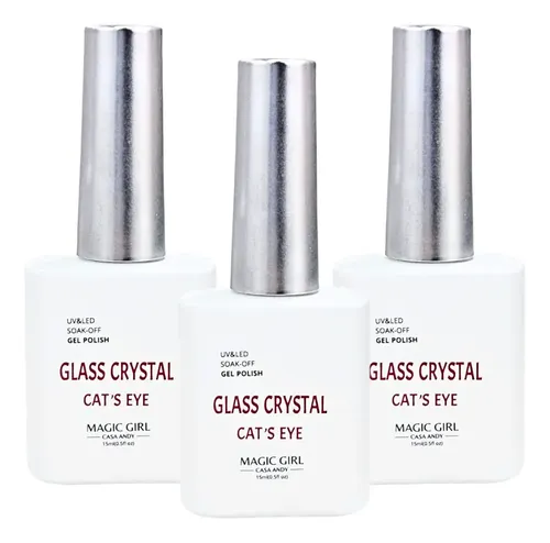 Esmalte Semipermanente Ojo De Gato Glass Crystal Magic Girl