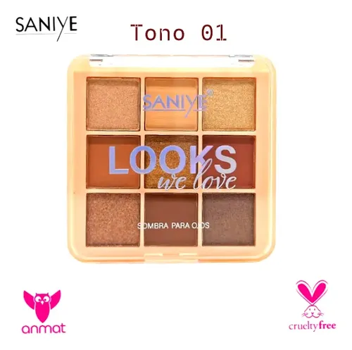 Paleta Sombras Saniye Looks We Love 9 Tonos Pocket